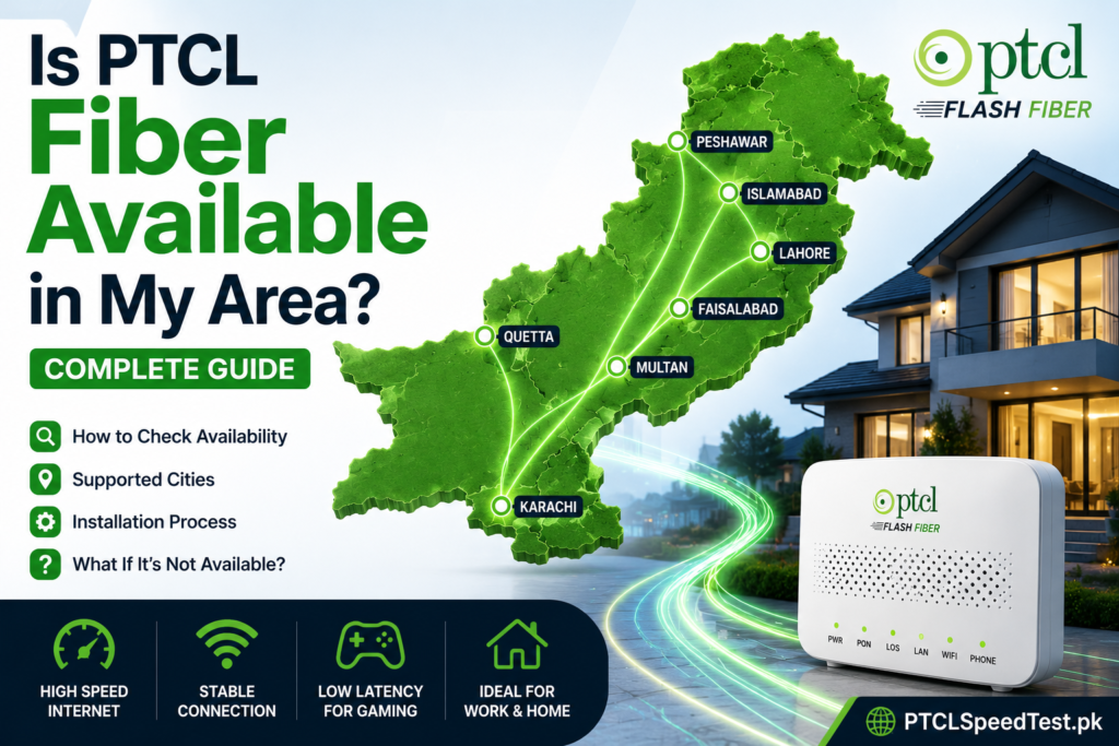 is ptcl fiber available in my area