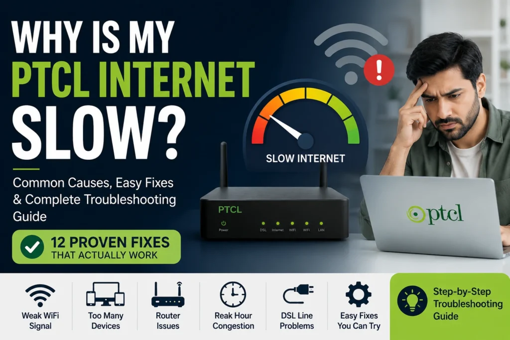 Why Is My PTCL Internet Slow? Complete Troubleshooting Guide